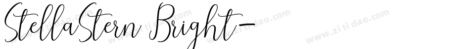 StellaStern Bright字体转换